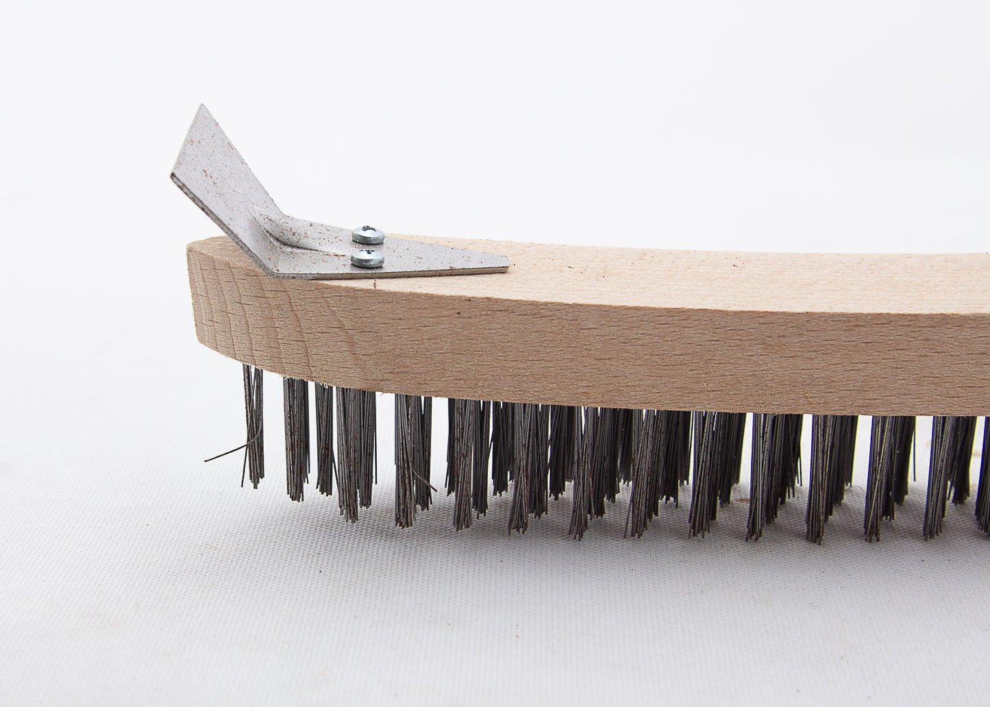 wire scratch brush with metal scraper