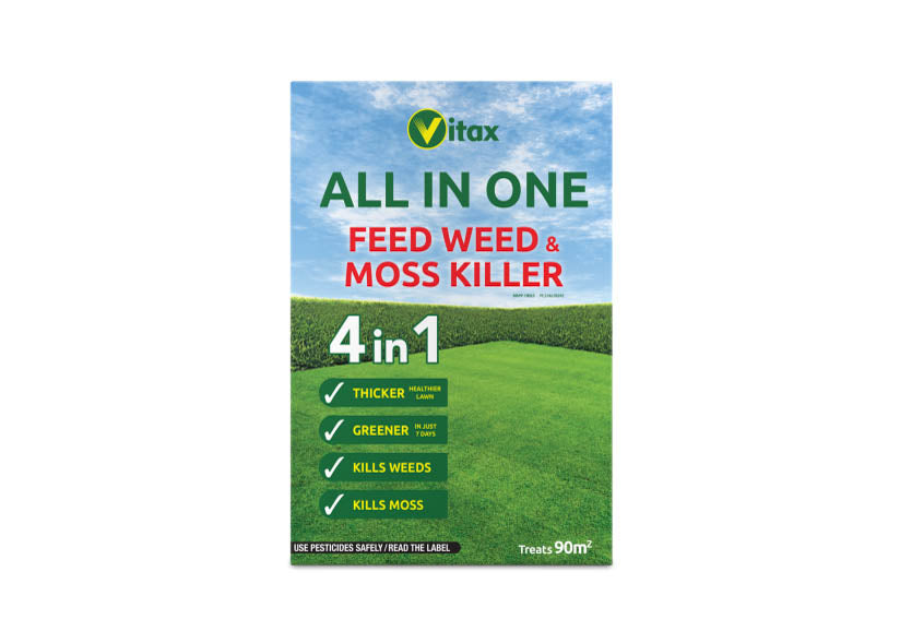 photo of our feed, weed and moss killer box