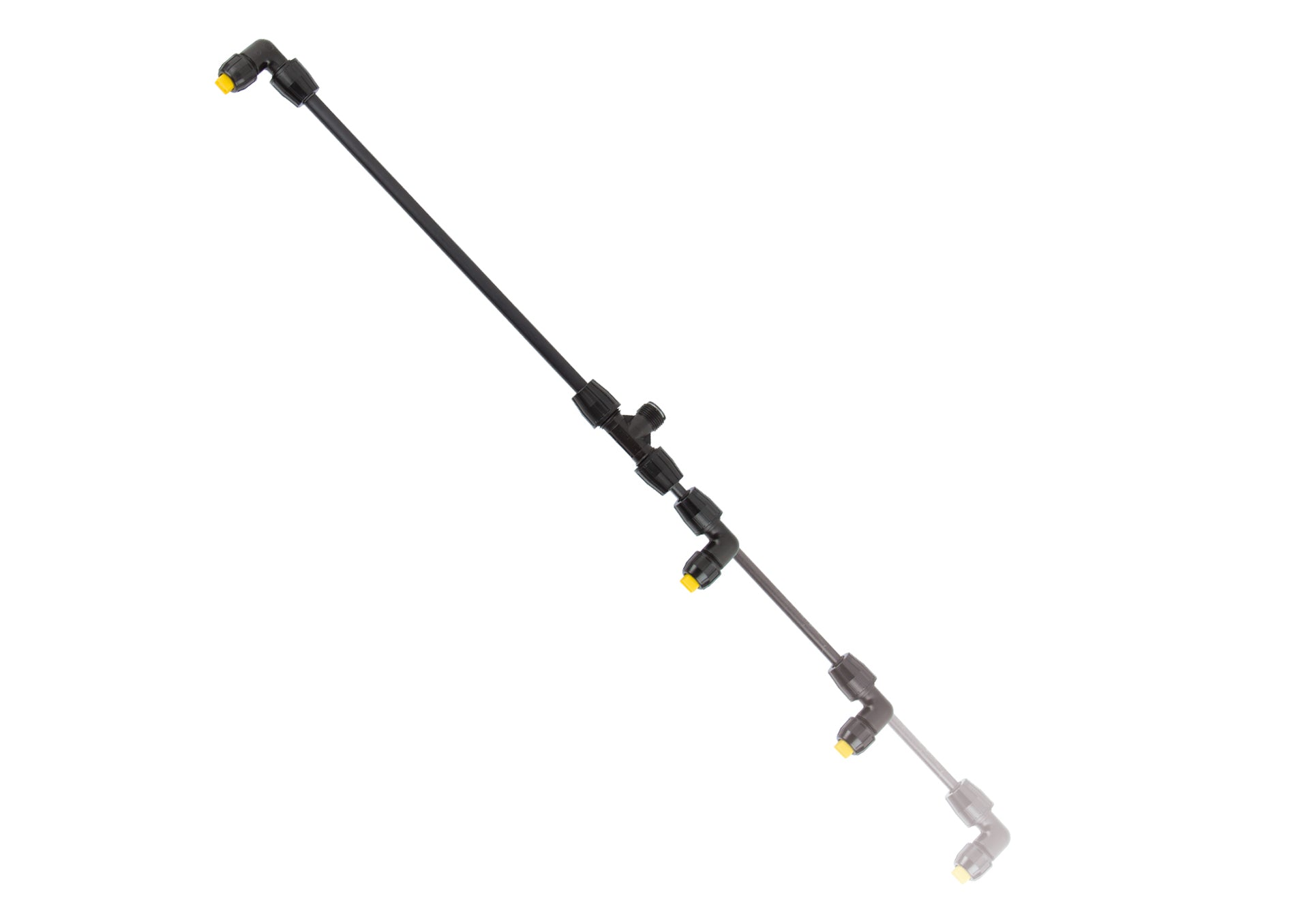 extending two nozzle spray boom for ik sprayers