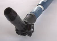 photo of the adjustable, threaded connector for our telescopic broom