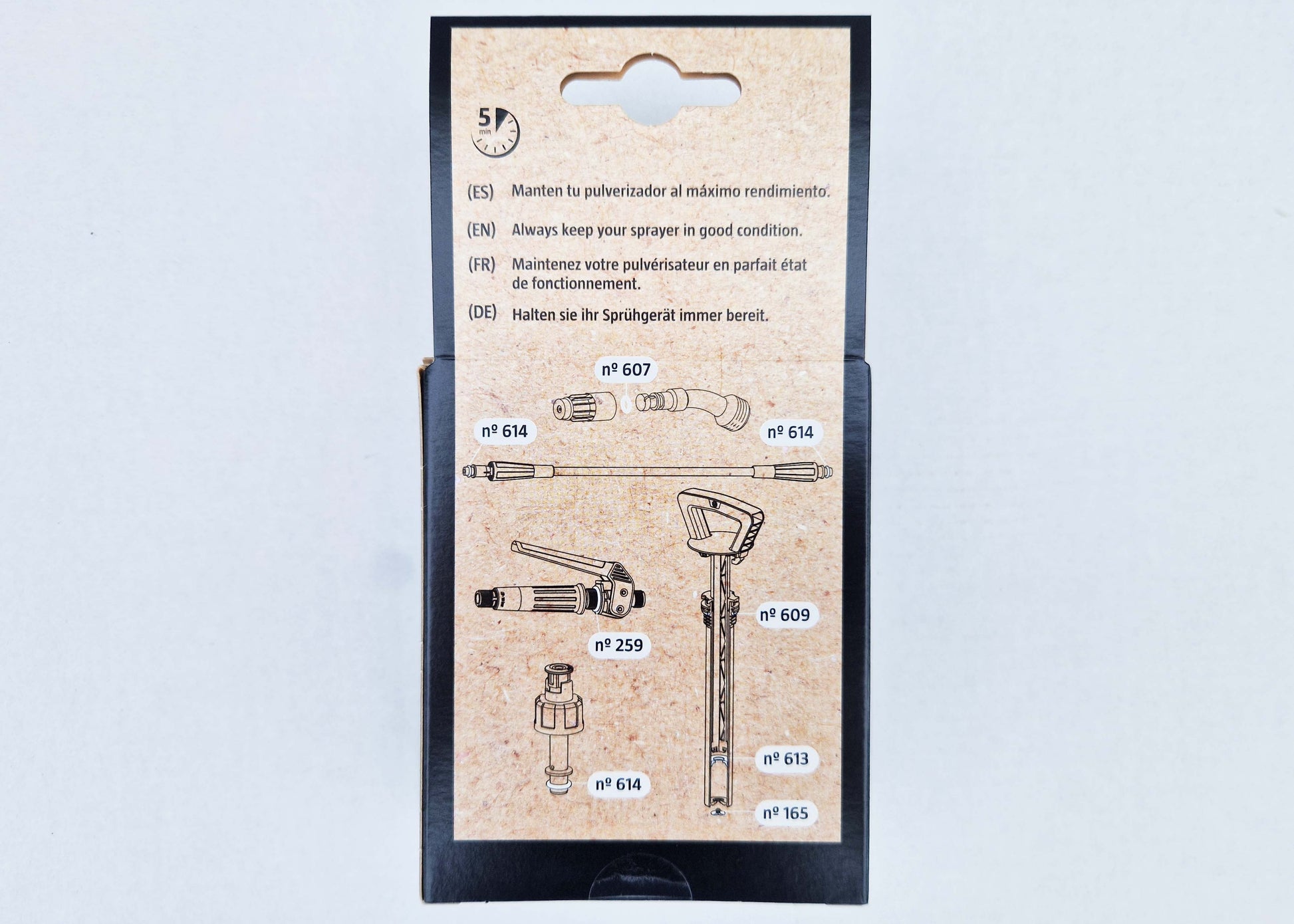 photo showing the fitting positions of the seals included in our repair kit for IK garden sprayers