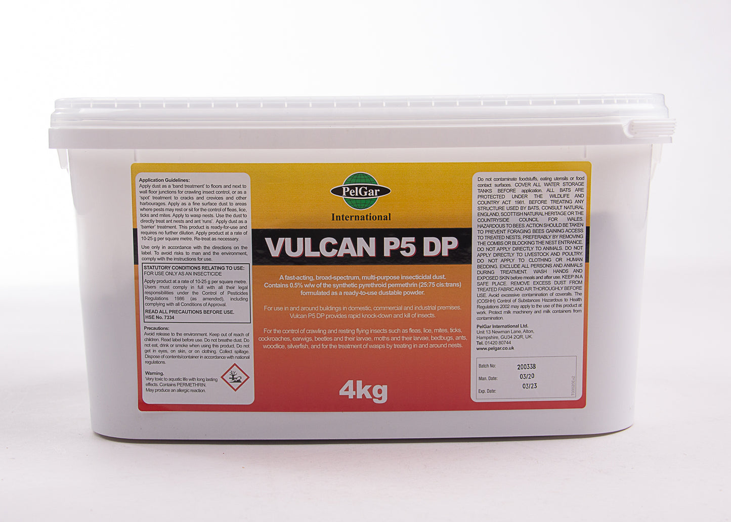 our vulcan insect powder for the control of all flying and crawling insects