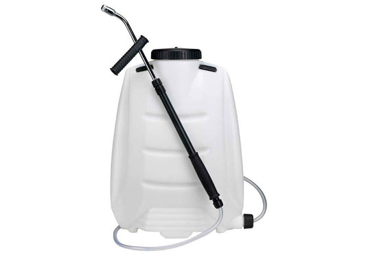 pump action sprayer for the application of cleaning solutions, weed killing and moss killing liquids