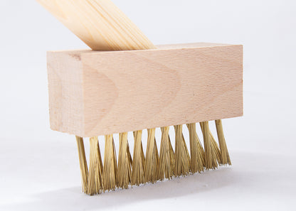 photo showing the side view  of our wire weed brush